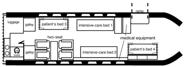 Cabin layout Challenger 650